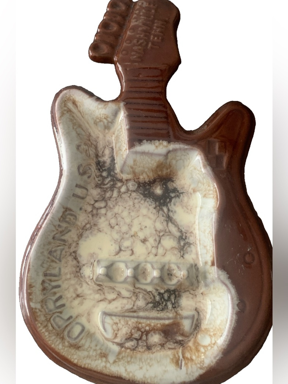 Vintage Ashtray Opryland USA Nashville Tenn Guitar Shape 3 Position Scotty Japan